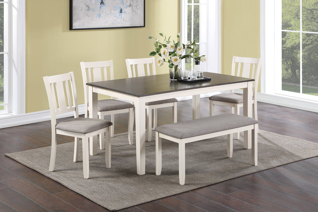 Rowan Chalk Gray 6-Piece Dining Set