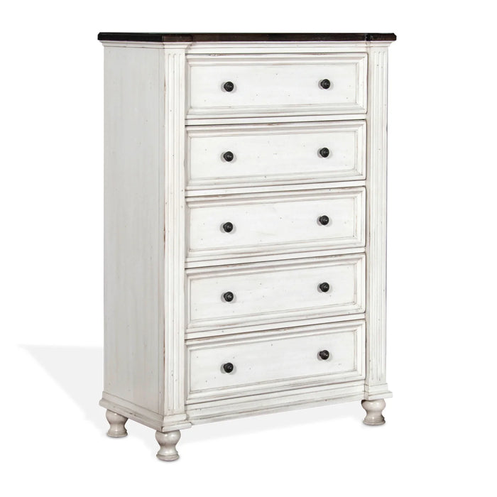 Purity Craft Carriage House Chest with 5 Drawers European Cottage