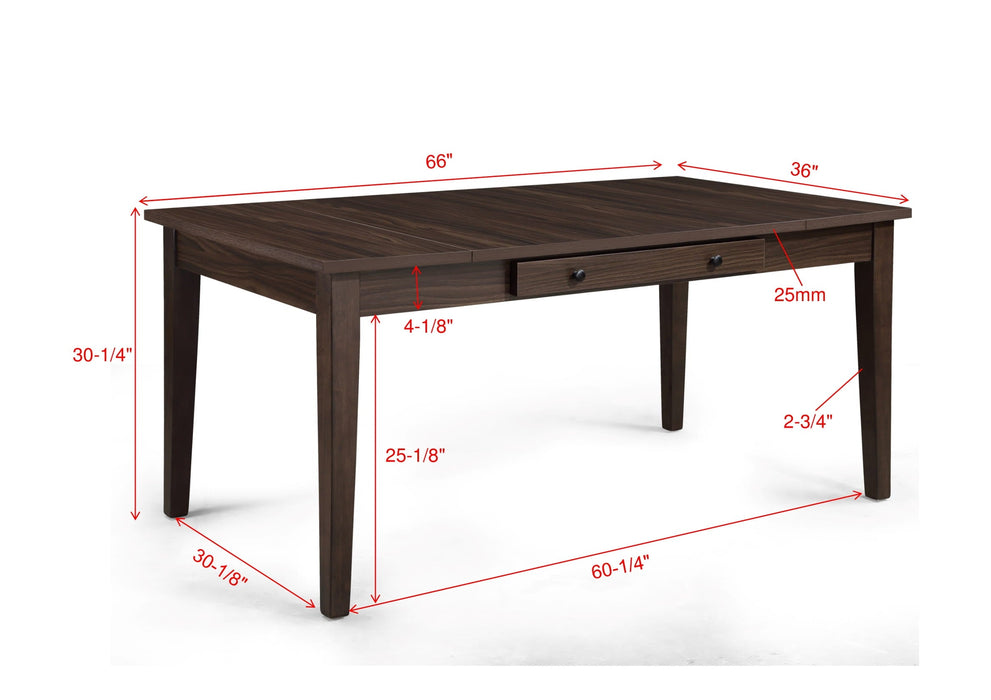 Wagner Brown Dining Table with Storage