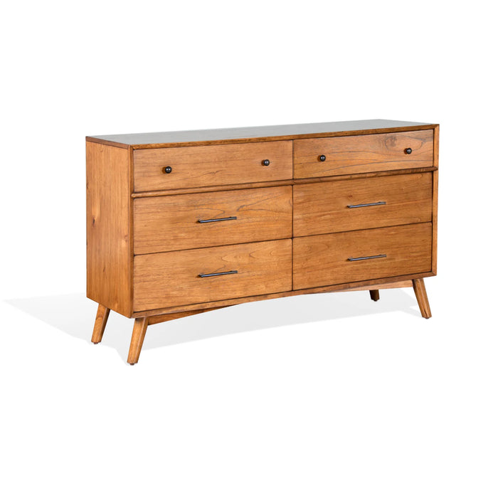 Purity Craft American Modern 6 Drawer Dresser Cinnamon