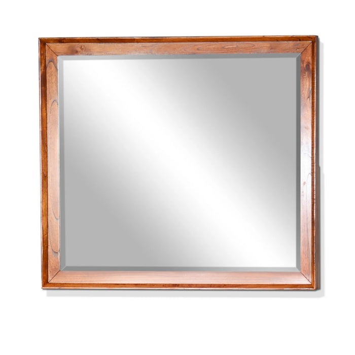 Purity Craft American Modern 42' Mitred Solid Wood Mirror in Cinnamon