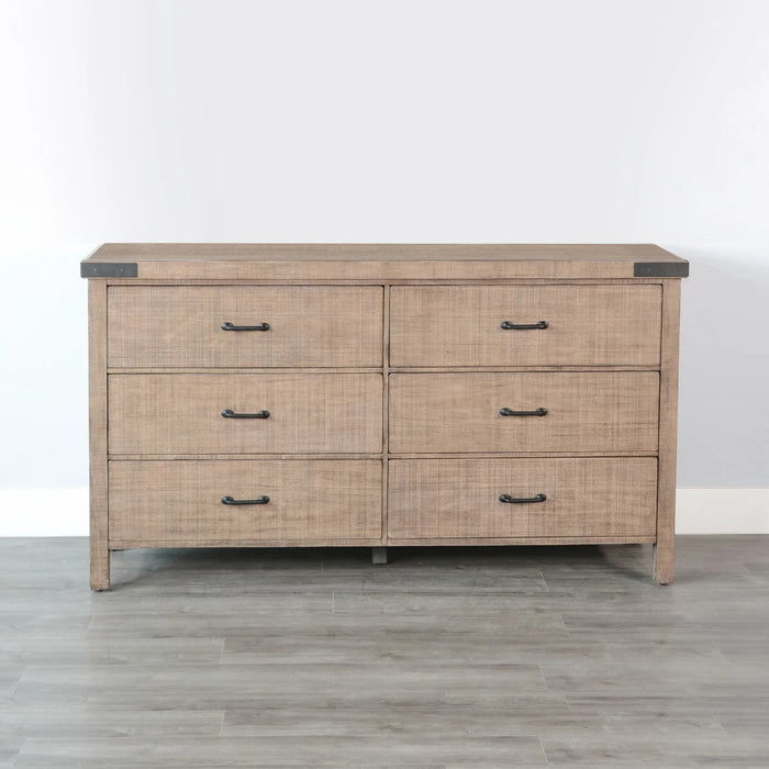 Purity Craft Desert Rock Modern Mahogany Dresser in Desert Rock/Light Brown Desert Rock