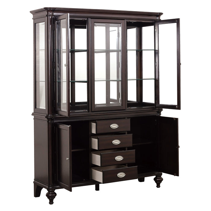 Marston Dark Cherry Buffet & Hutch