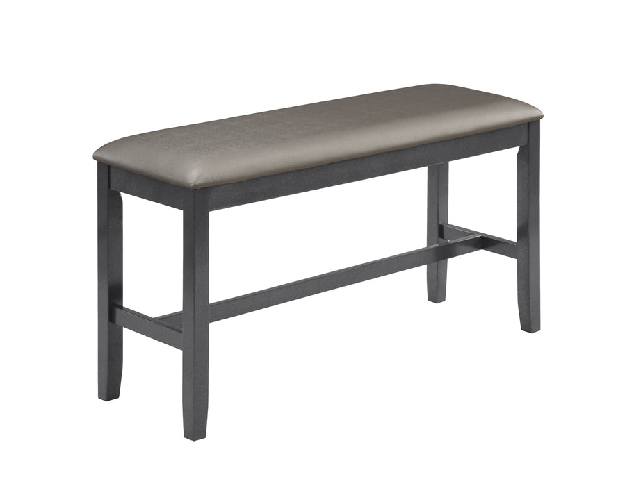 Bankston Gray Counter Height Dining Bench