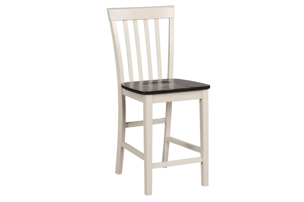 Broody White/Gray 5-Piece Counter Height Dining Set