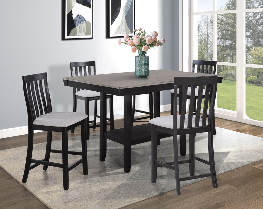 Delfin Light Gray Counter Height Dining Set