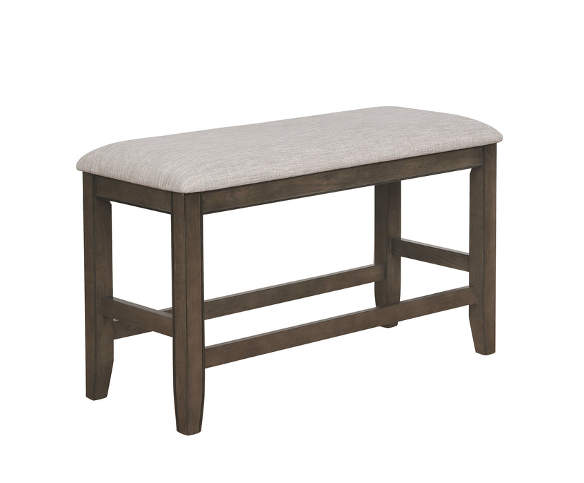 Fulton Gray Counter Height Dining Bench