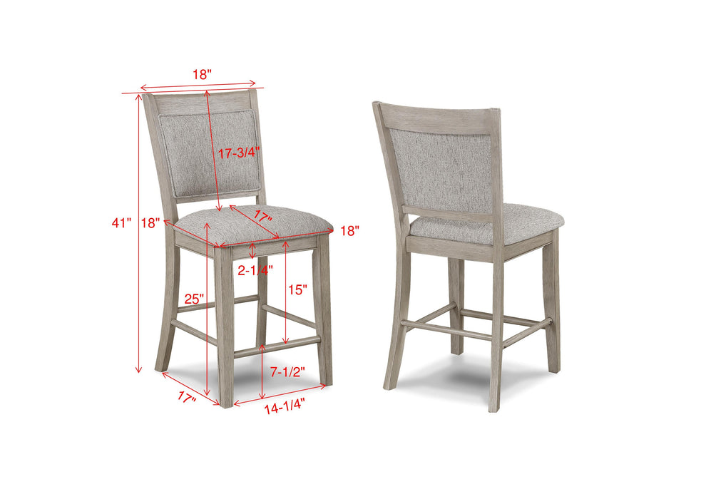 Fulton White Oak Counter Height Dining Set