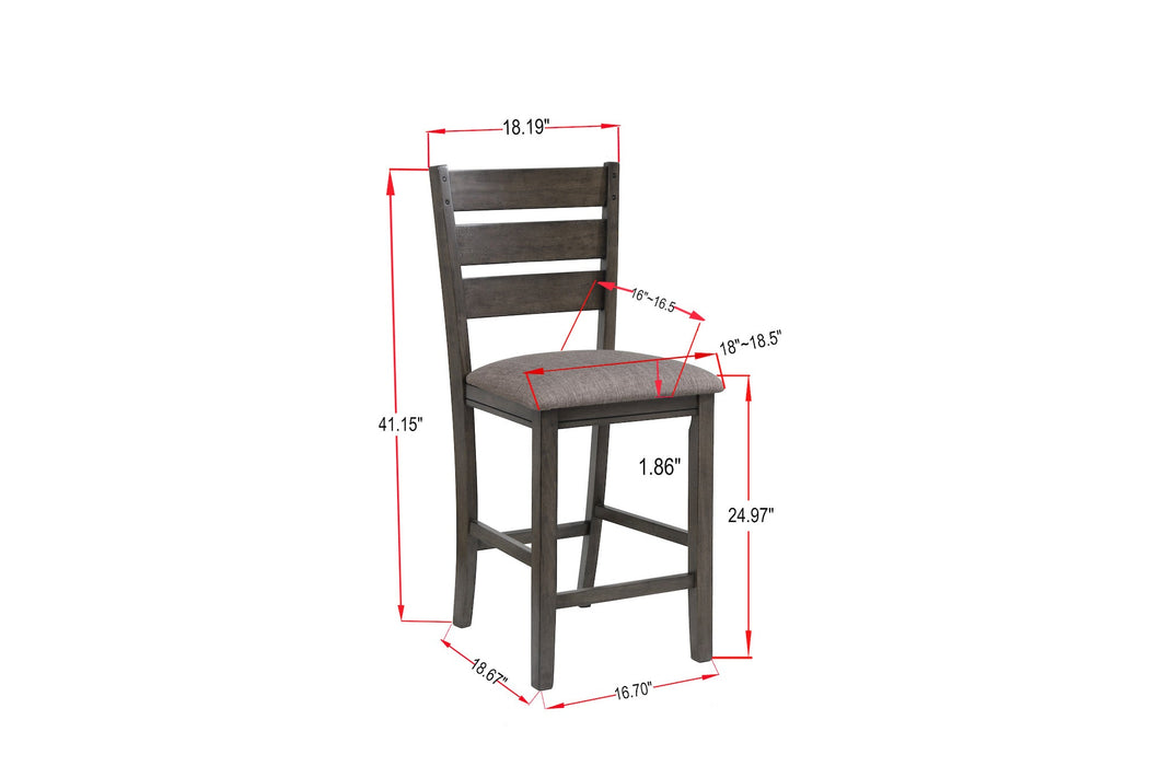 Bardstown Gray Counter Height Chair, Set of 2