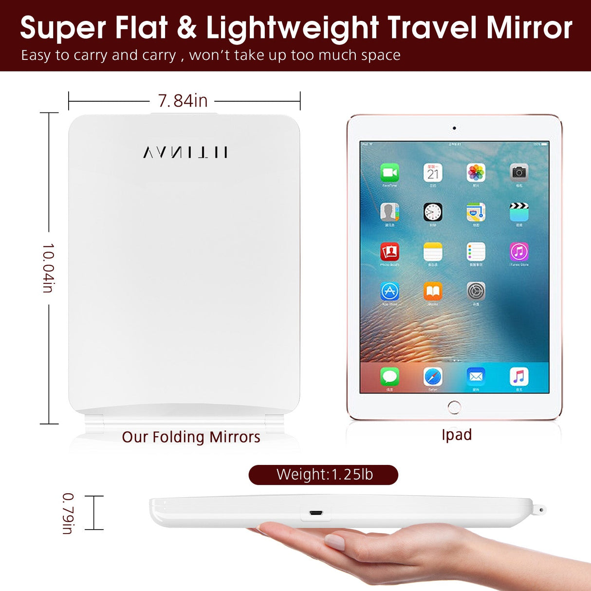 VANITII iPad  LED Makeup Mirror