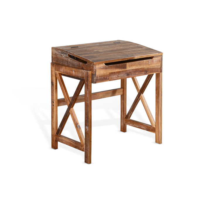 Purity Craft Havana X-Base Student School Desk Rustic Acacia