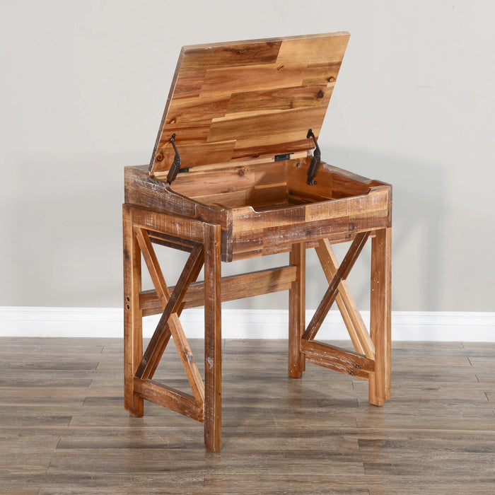 Purity Craft Havana X-Base Student School Desk Rustic Acacia