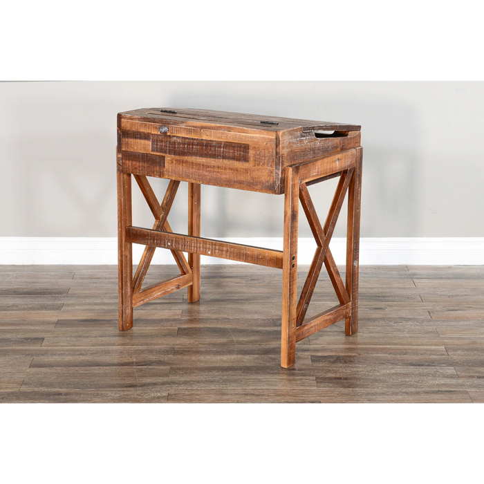 Purity Craft Havana X-Base Student School Desk Rustic Acacia