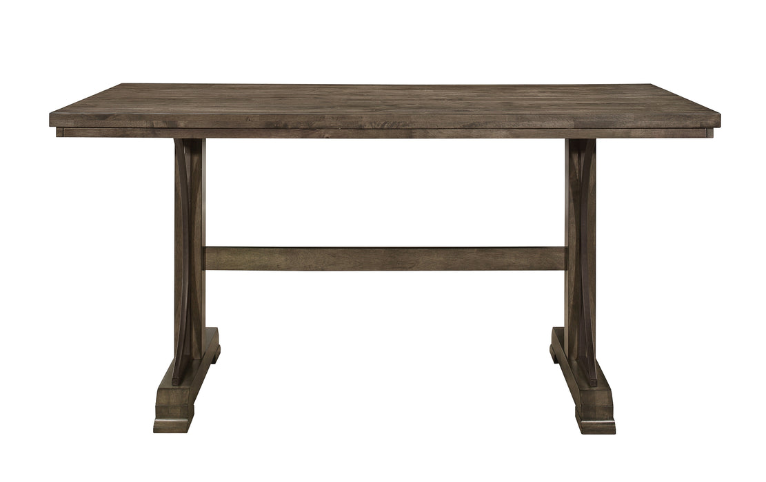 Quincy Grayish Brown Counter Height Table