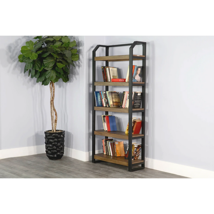 Purity Craft Doe Valley Metal Frame Bookcase Buckskin