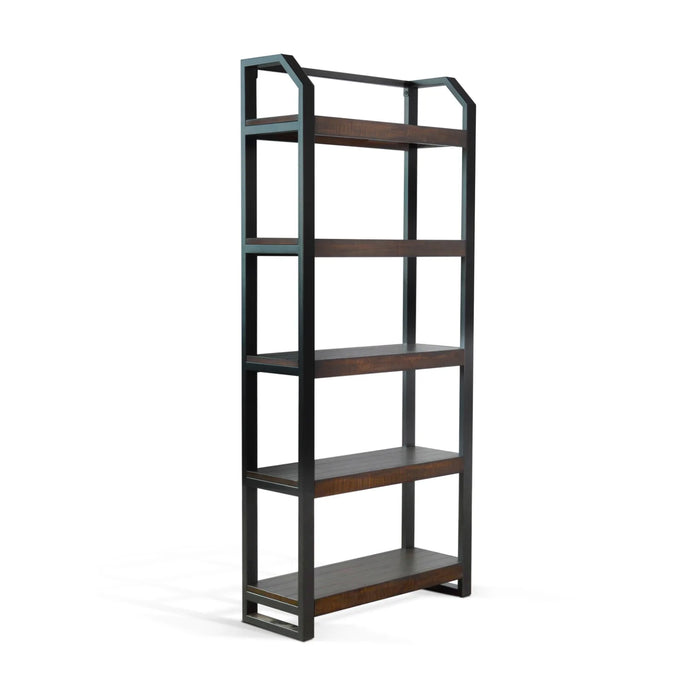 Purity Craft Homestead Metal Frame Bookcase Tobacco Leaf