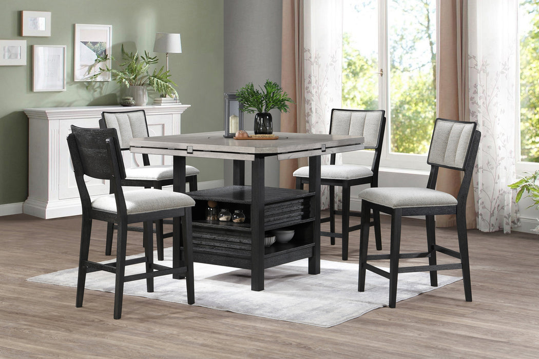 Cline Black/Gray Counter Height Dining Table