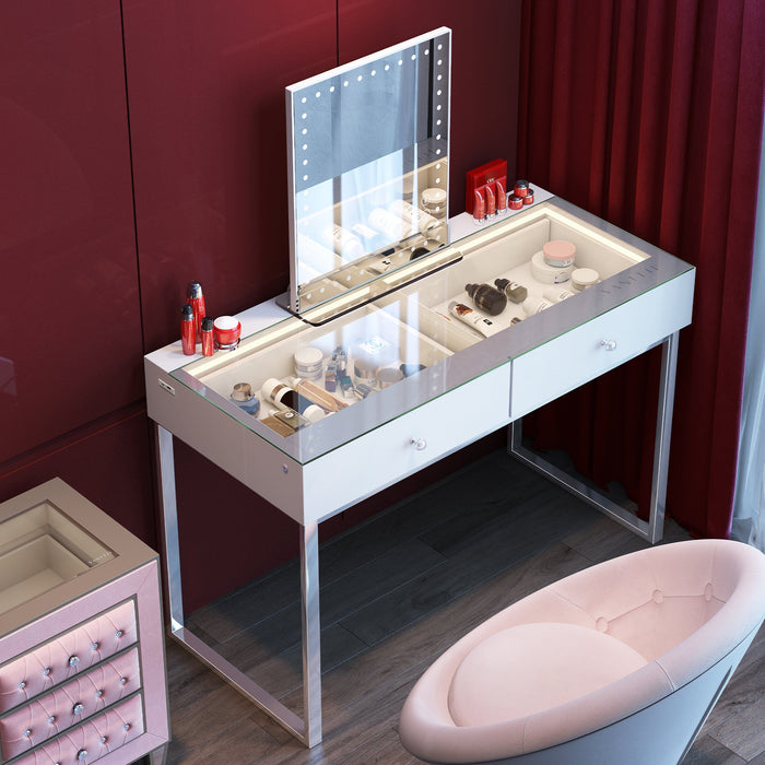 VANITII Alice Vanity Desk Pro - 2 Storage Drawers