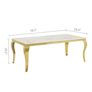 Dining Table with 20mm Marble Top