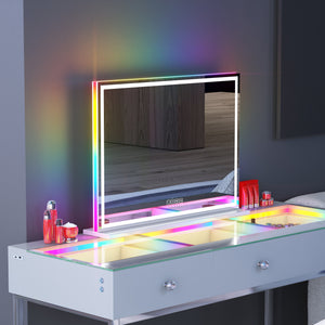 VANITII Luxury Hollywood Glow Vanity Mirror with RGB & Bluetooth Speaker