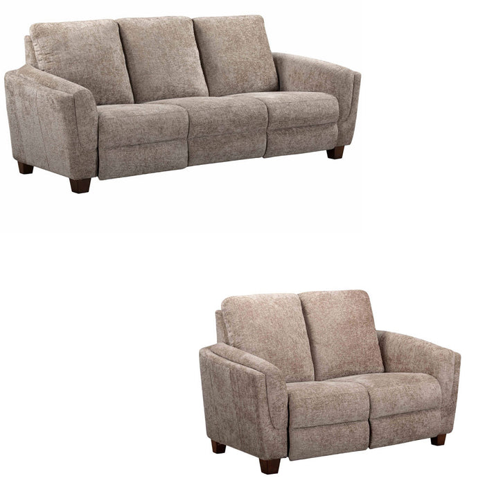 Modern Living - Morehead 2 Piece Power Living Room Set in Biscotti - MMHD#832P-BISC-2SET