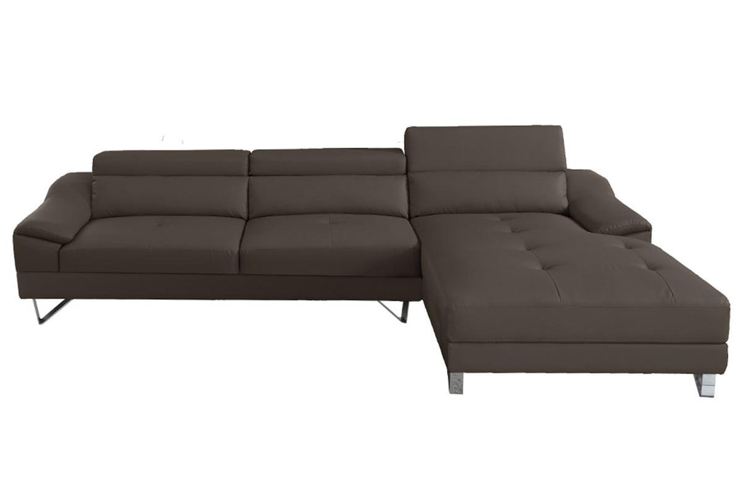 Sectional Faux Leather - Black