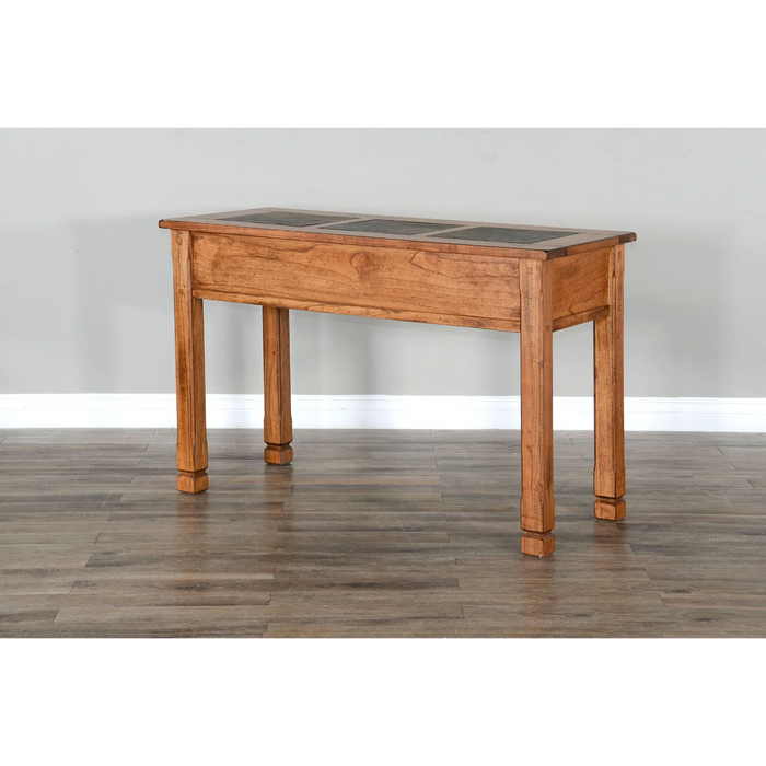 Purity Craft Sedona 48' Transitional Wood Sofa Table in Rustic Oak