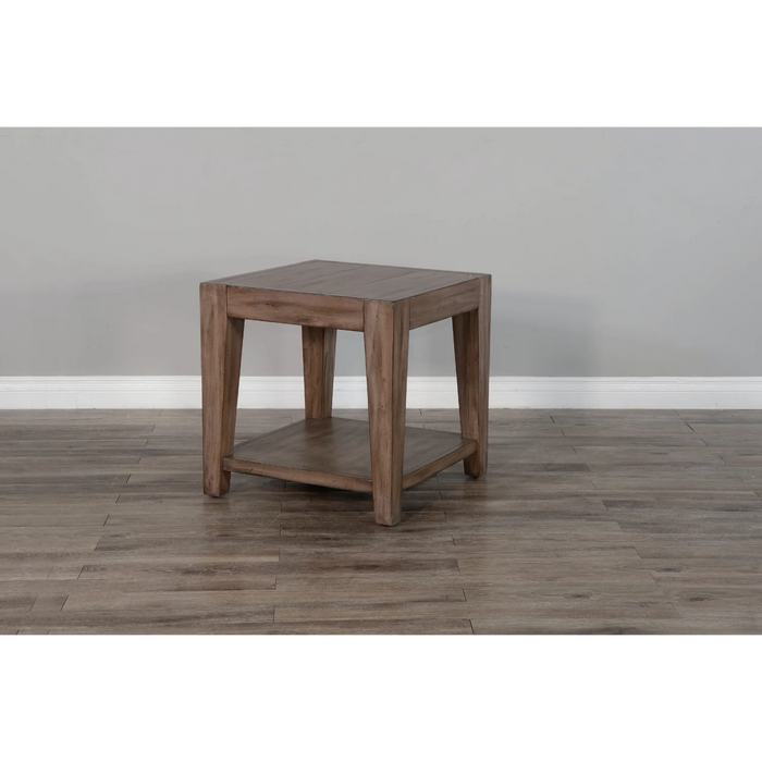 Purity Craft Doe Valley 24' Mid-Century Wood End Table in Taupe Brown