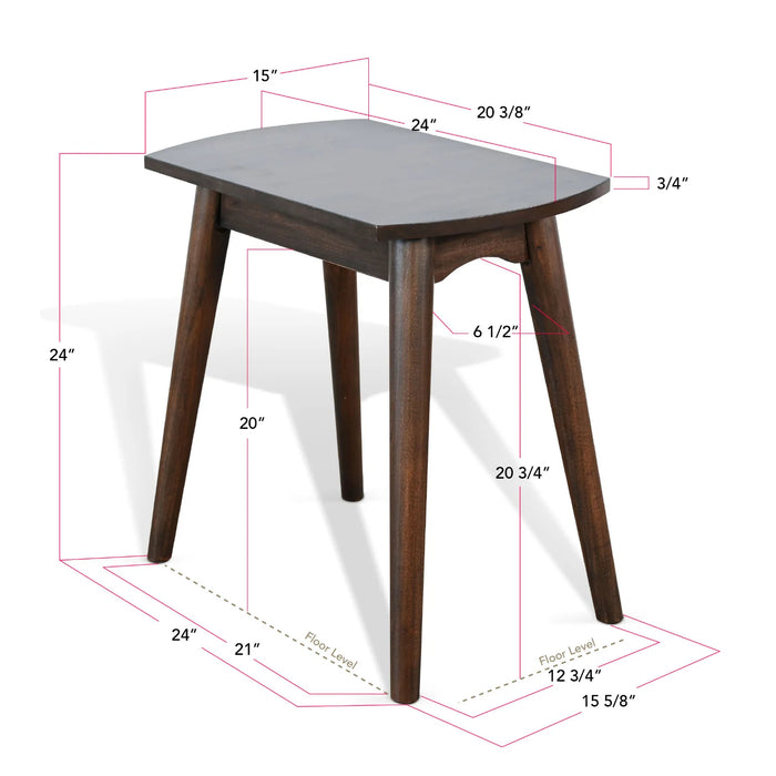 Purity Craft Chair Side Table Coffee Bean