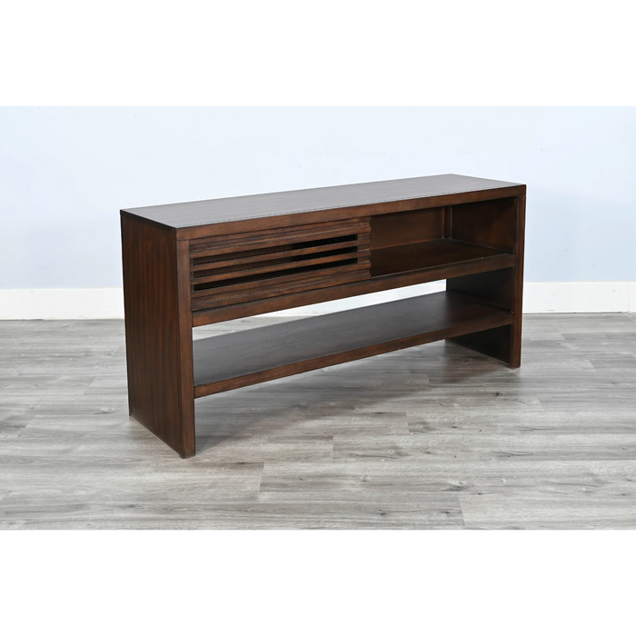 Purity Craft Sofa Table with Sliding Door Coffee Bean