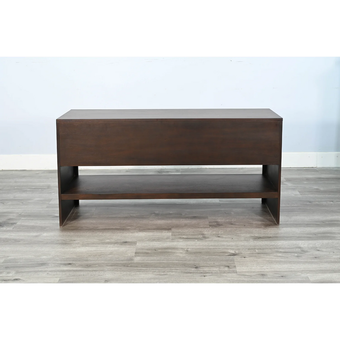 Purity Craft Sofa Table with Sliding Door Coffee Bean