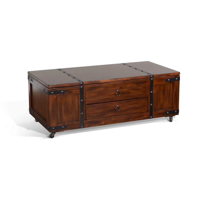 Purity Craft Lift Top Wood Coffee Table Dark Chocolate