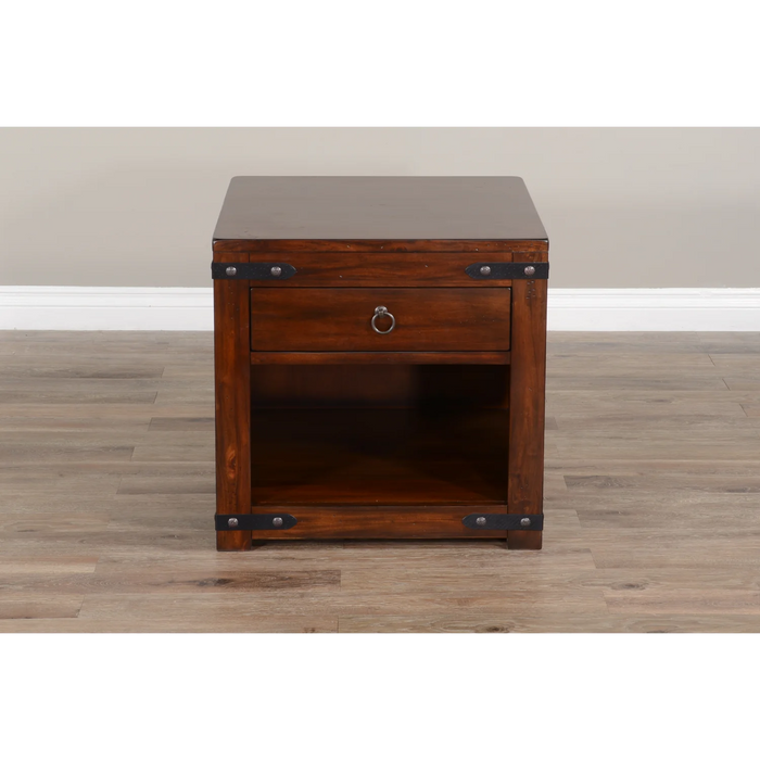 Purity Craft Santa Fe End Table Dark Chocolate