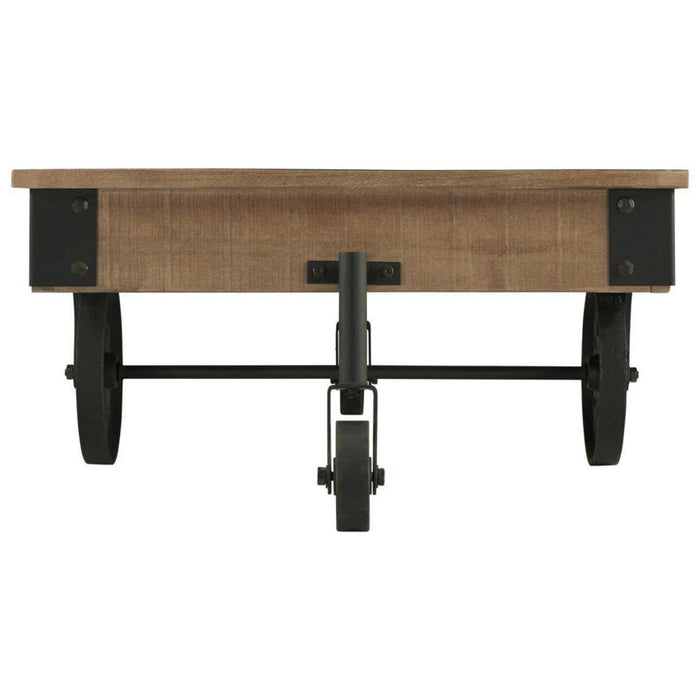 Factory Rustic Brown Cocktail Table