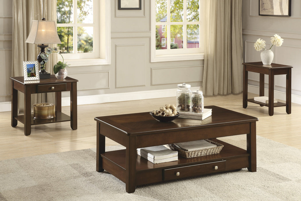 Ballwin Dark Cherry Chairside Table