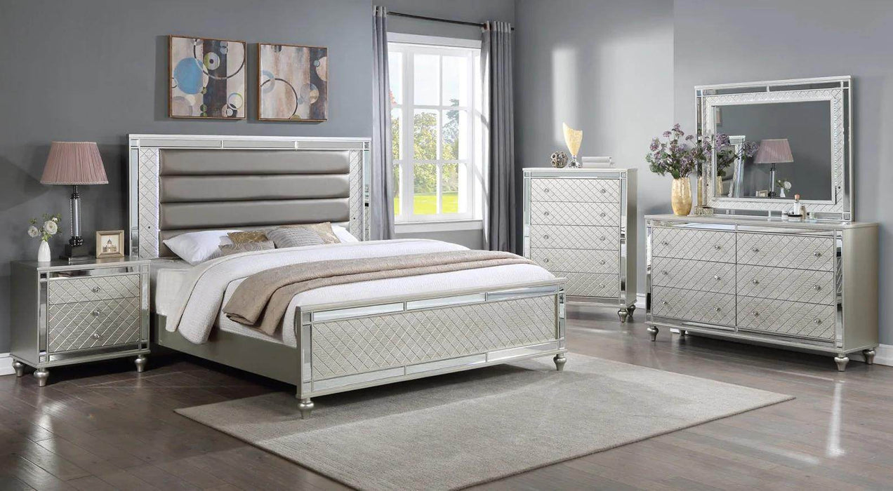 CRISTIAN LED Upholstered Panel Bedroom Set