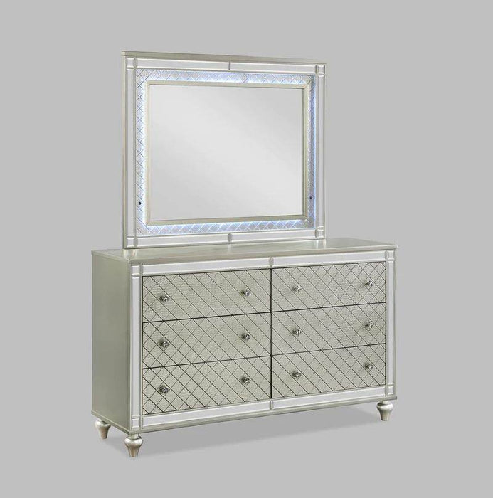 CRISTIAN LED Upholstered Panel Bedroom Set