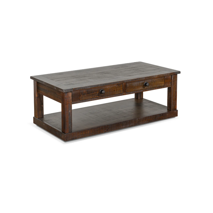 Purity Craft Coffee Table with Casters Tobacco Leaf