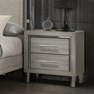 Lennox - 2 Drawer Nightstand - Gray