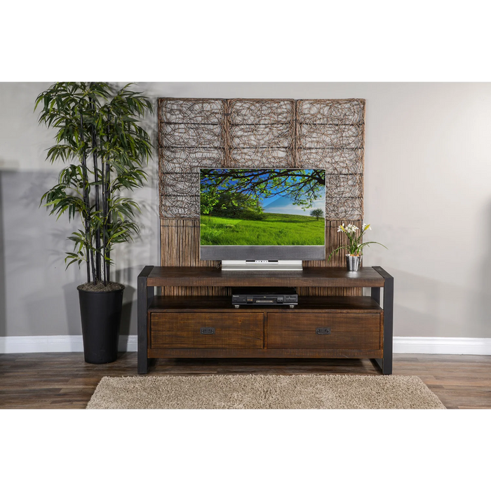 Purity Craft Homestead 64' TV Console Tobacco Leaf