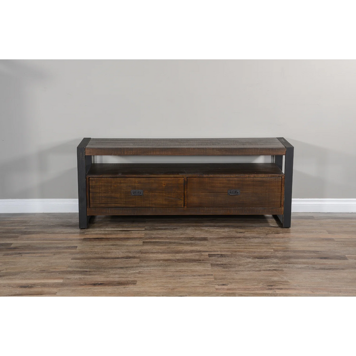 Purity Craft Homestead 64' TV Console Tobacco Leaf