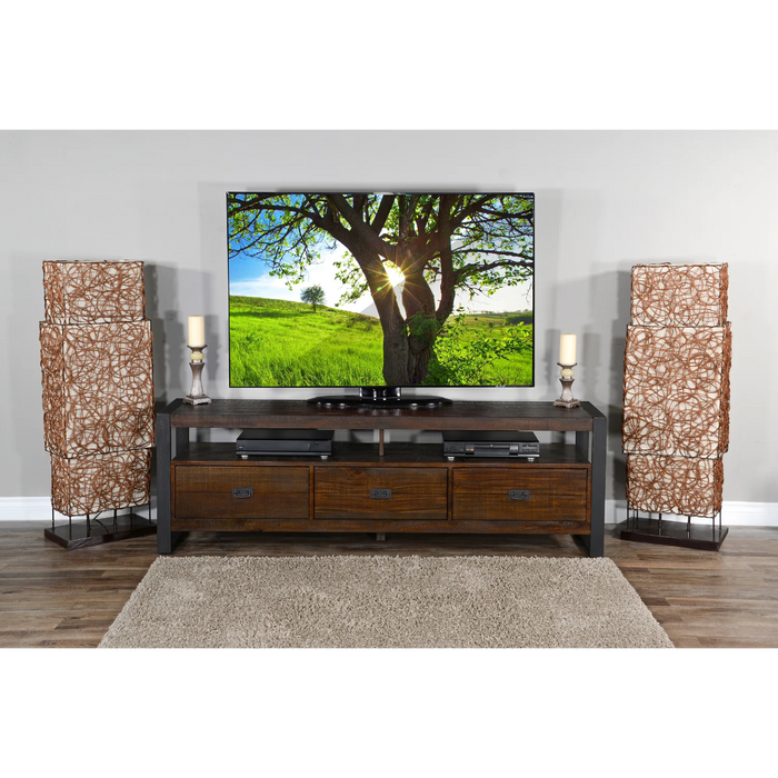 Purity Craft Homestead 64' TV Console Tobacco Leaf