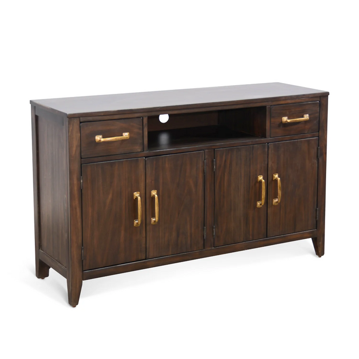 Purity Craft 52' Media Console Coffee Bean