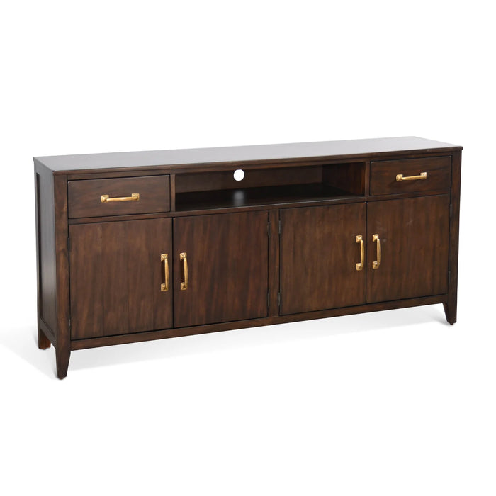 Purity Craft 72' Media Console Coffee Bean