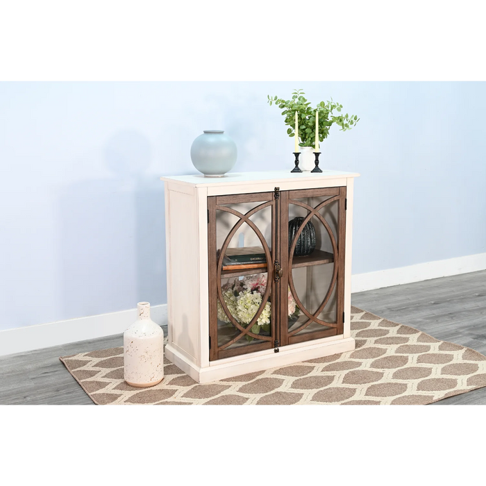 Purity Craft 41' Accent Cabinet Marble White/Buckskin