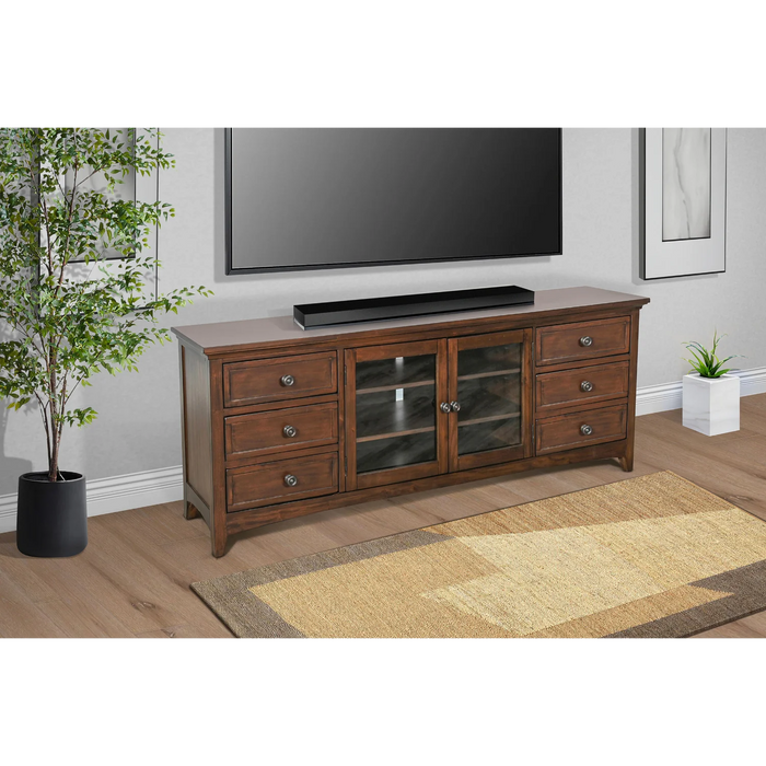 Purity Craft 62' Media Console Coffee Bean