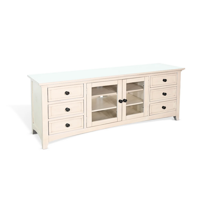 Purity Craft 72' Media Console Marble White