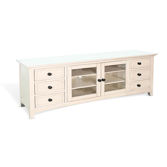 Purity Craft 82' Media Console Marble White