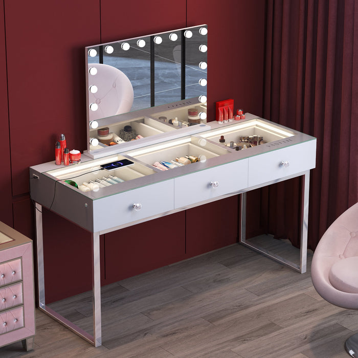 VANITII Billie Vanity Desk Pro - 3 Storage Drawers