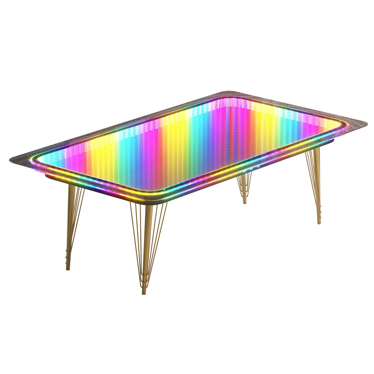 VANITII Trotting Horse Lamp Coffee Table